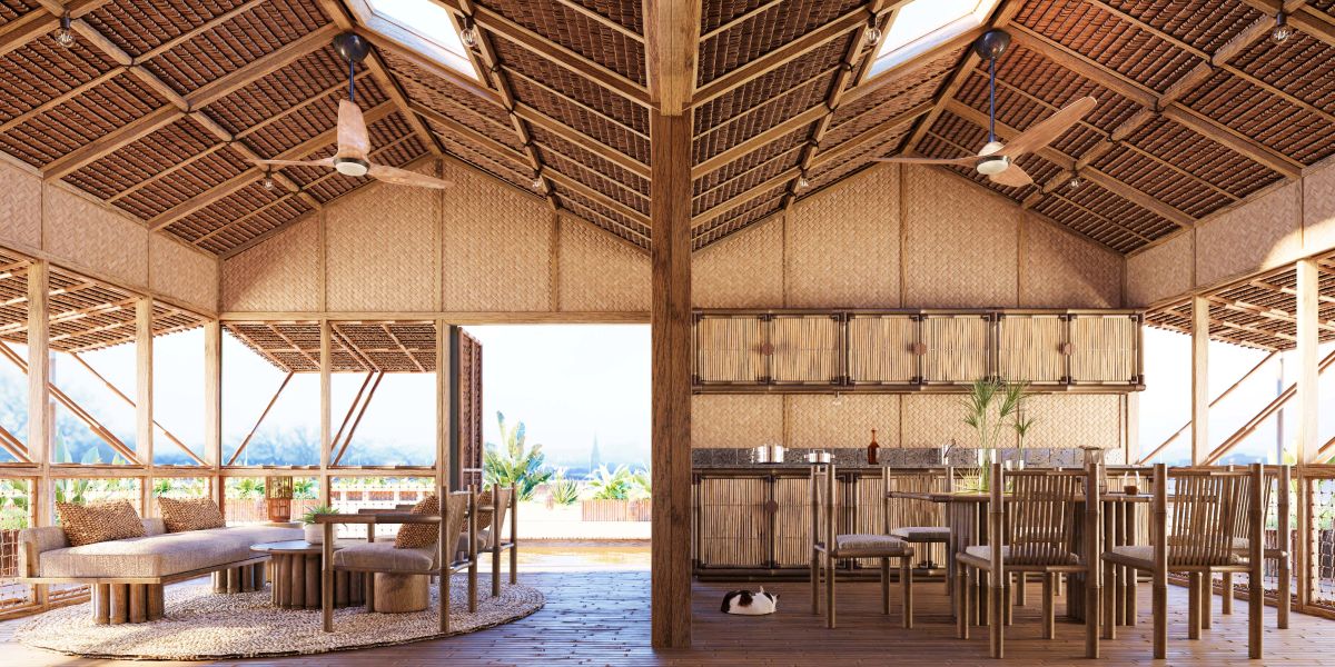 Interno Floating Hope, la casa galleggiante in Nigeria