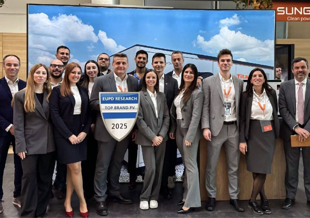 Sungrow Italia premiata come TOP Brand PV 2025
