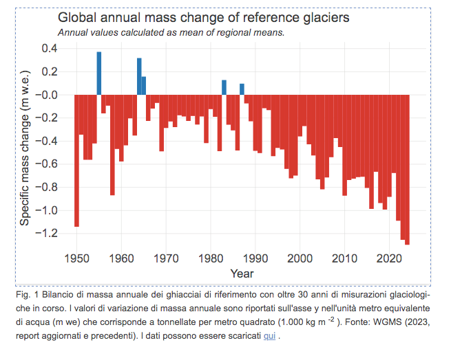 Lo stato attuale dei ghiacciai nel mondo: l’analisi del World Glacier Monitoring Service