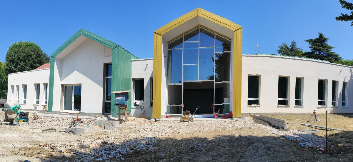 Il cantiere dell’asilo di Piove di Sacco