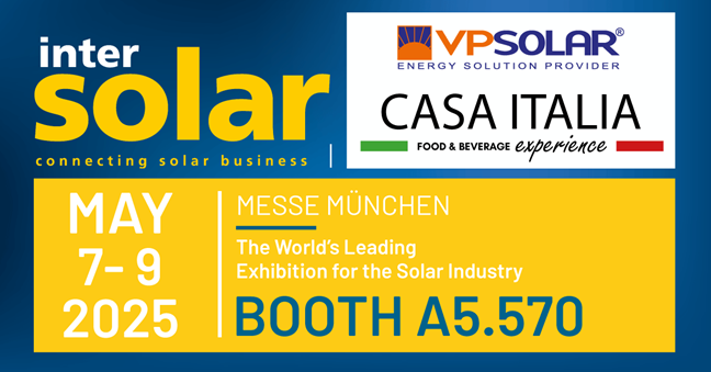 A Intersolar VP Solar invita i professionisti a CASA ITALIA