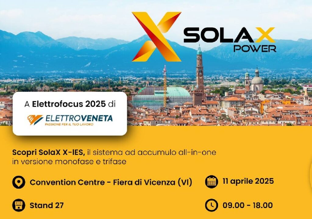 A Elettrofocus le innovazioni per l’energia solare di Solax Power