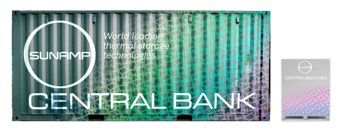 Sistemi di accumulo termico Central Bank: batterie caratterizzate dalle dimensioni compatte di Sunamp