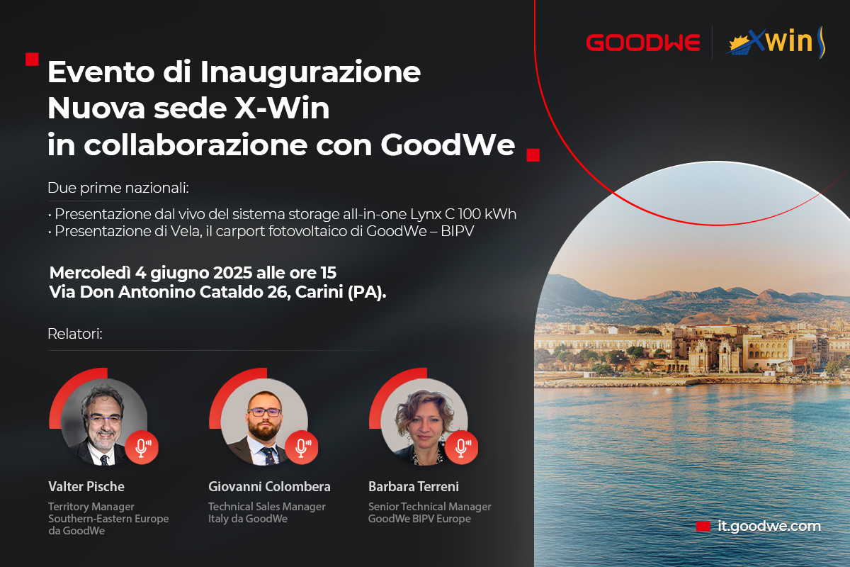 X-Win in collaborazione con Goodwe festeggia una nuova sede con un evento esclusivo
