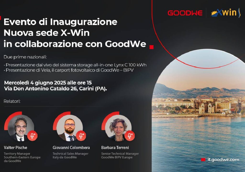 X-Win in collaborazione con Goodwe festeggia una nuova sede con un evento esclusivo