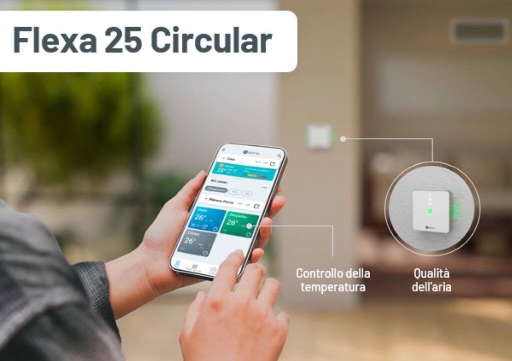Comfort, controllo e versatilità con Flexa 25 Circular di Airzone