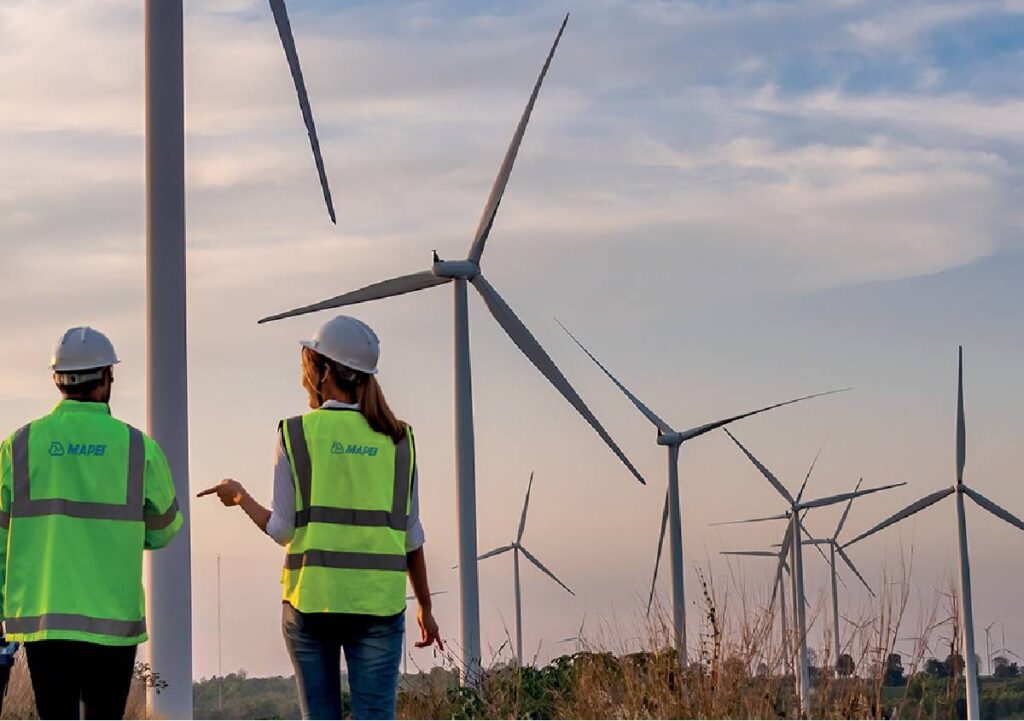 Mapei presenta le nuove soluzioni dedicate alle turbine eoliche