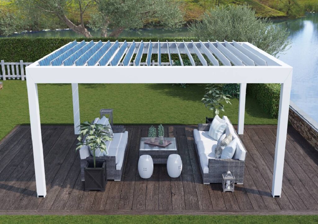 Pergola bioclimatica fotovoltaica Enersun