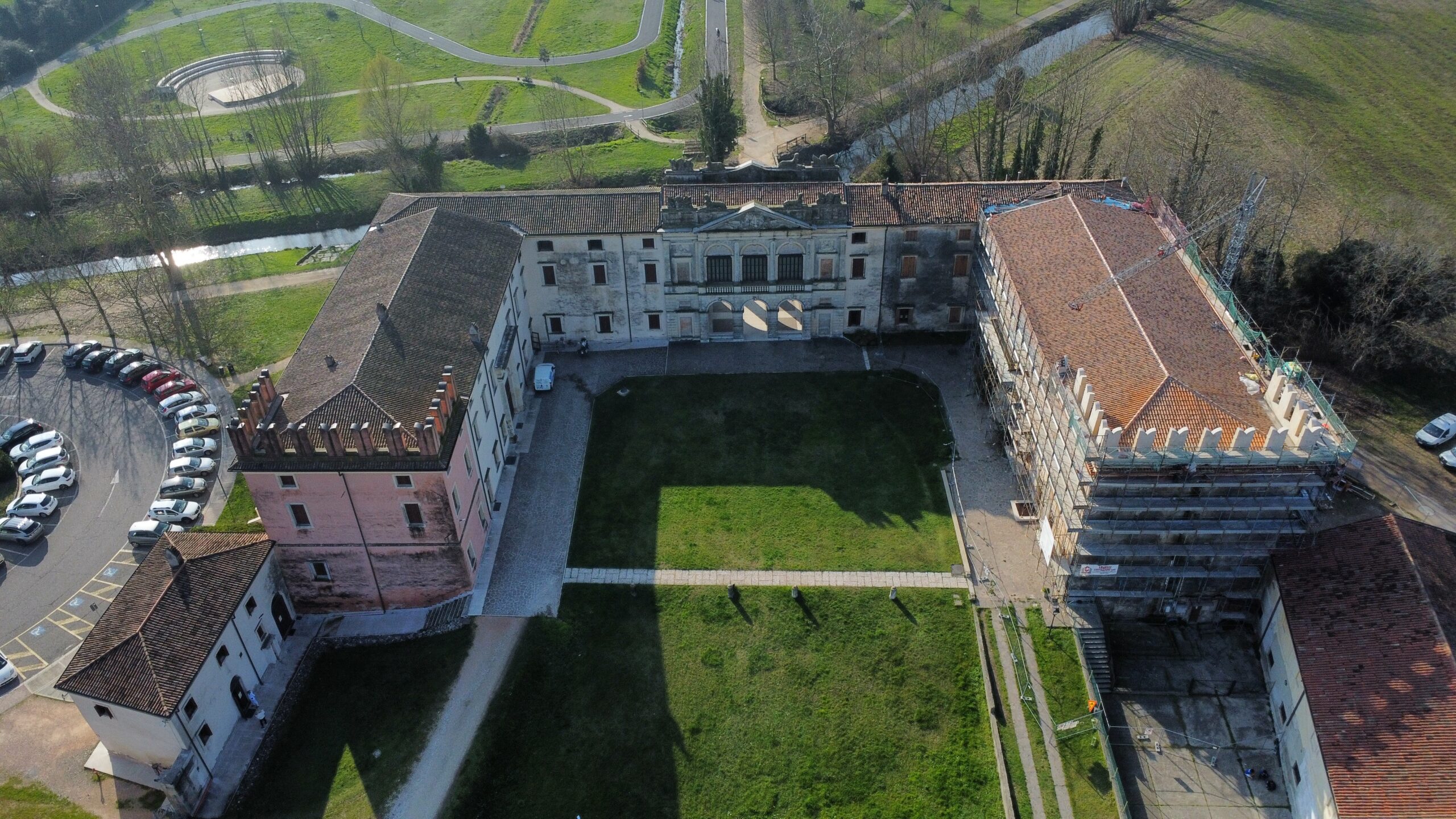 Villa Nogarola dall'alto