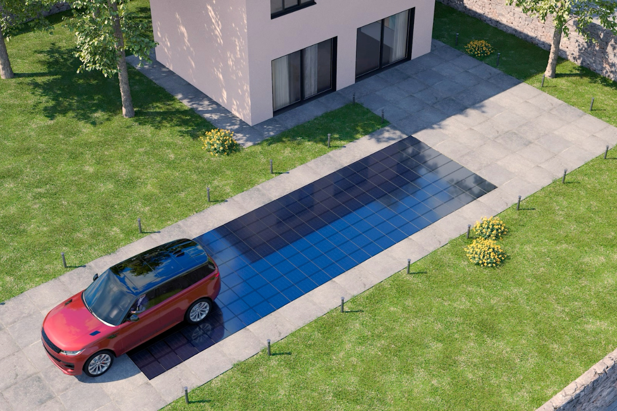 Piastrelle fotovoltaiche carrabili Enersun