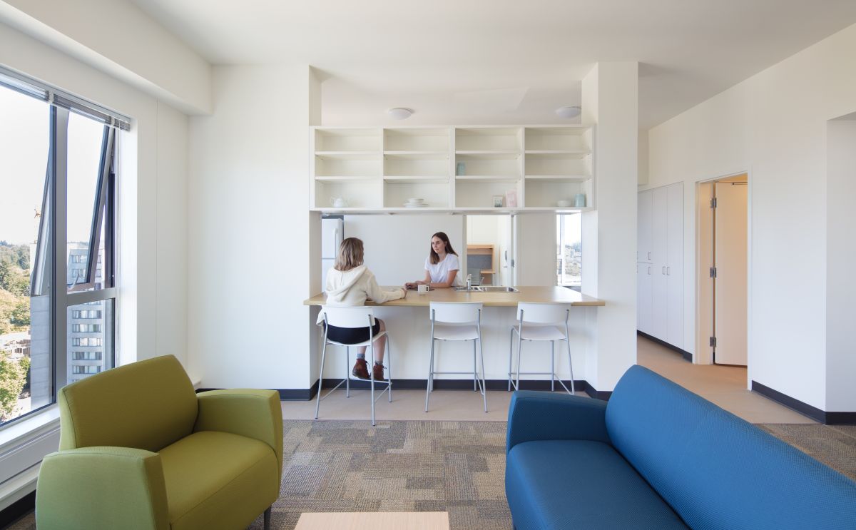 Uno degli appartamenti del Brock Commons Tallwood House Project
