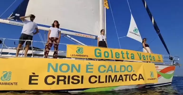 Blitz di Goletta Verde sul clima del Mediterraneo