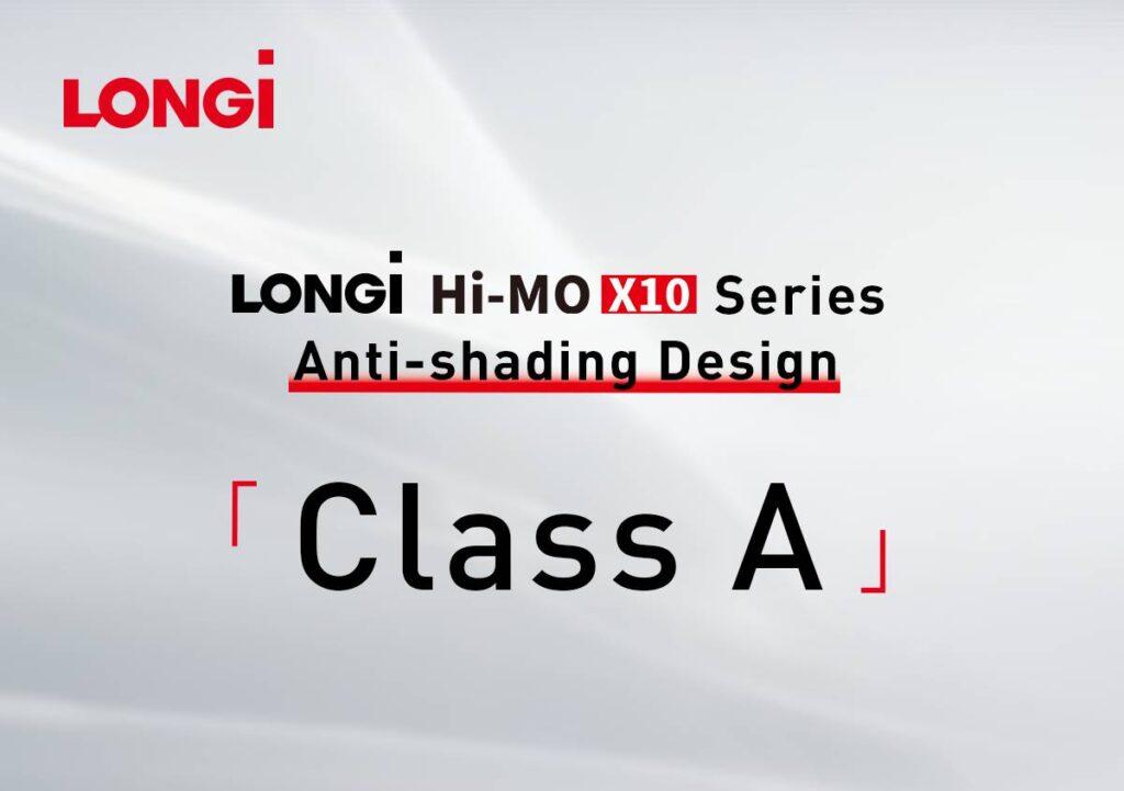LONGi Hi-MO X10 certificato Classe A per la resistenza all’ombra dal TÜV Rheinland