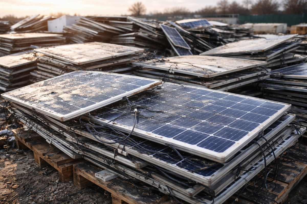 Transizione ecologica: come funziona lo smaltimento dei pannelli fotovoltaici