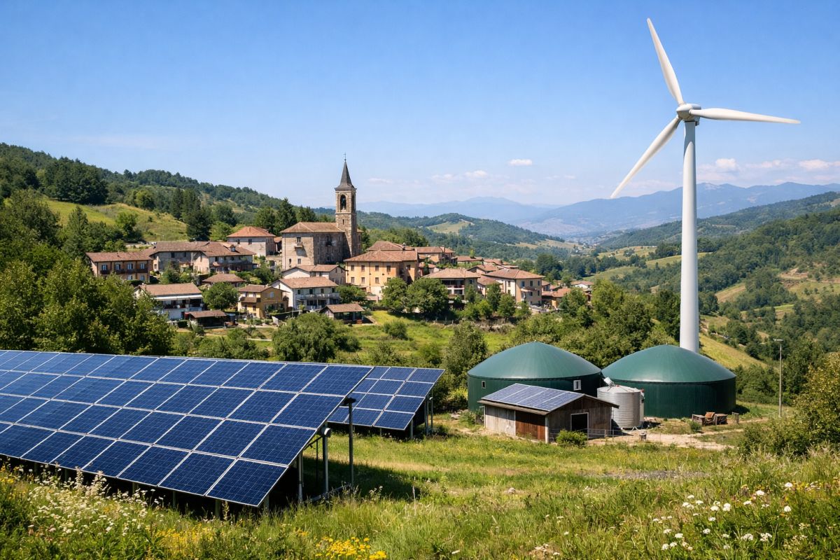 Comunità energetica di area vasta, vantaggi per i piccoli comuni