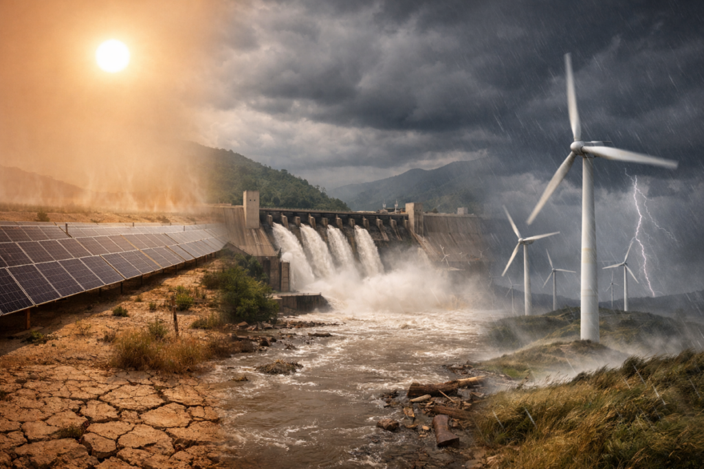 Impatto crescente degli estremi climatici sui sistemi elettrici rinnovabili