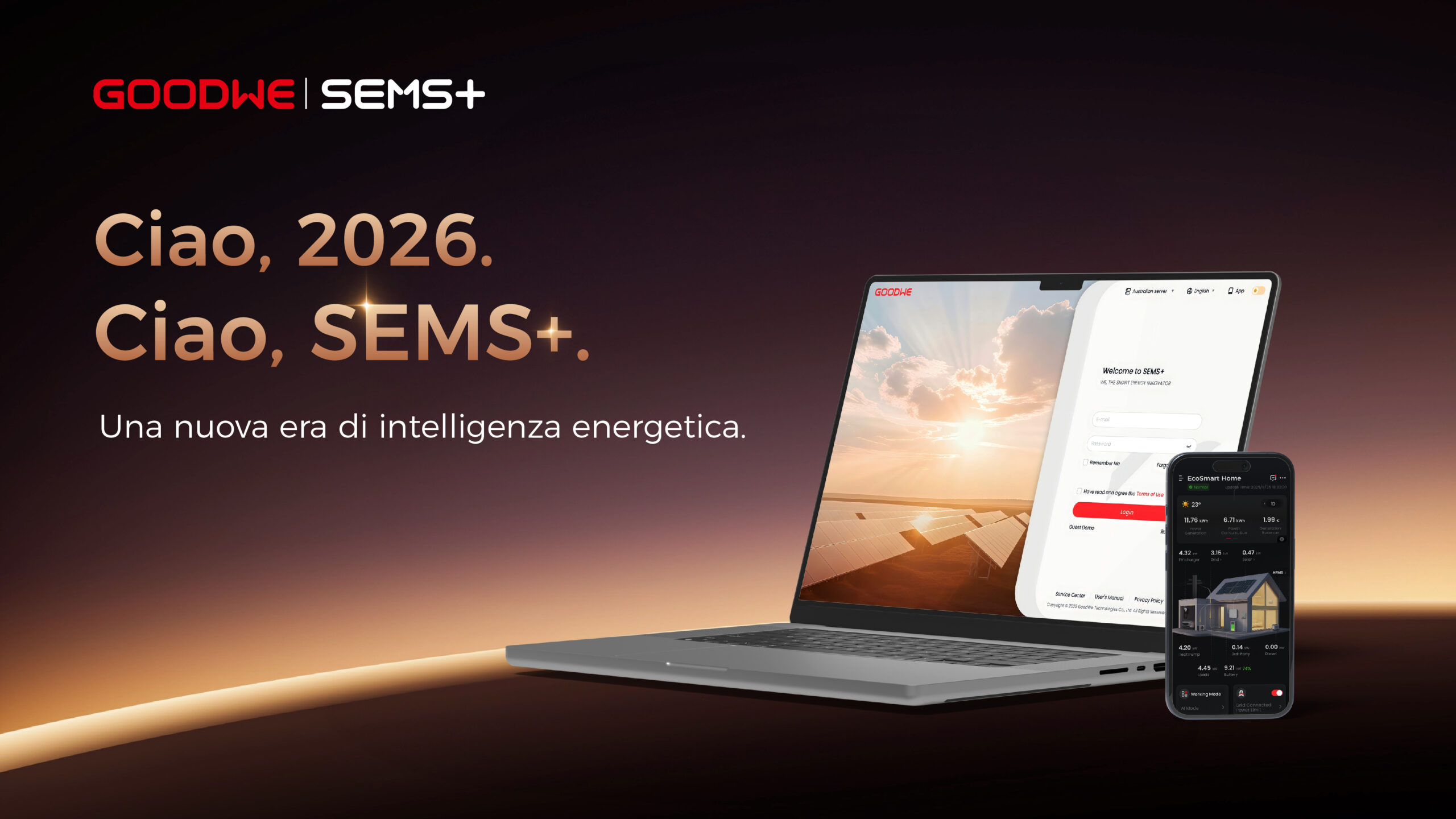 SEMS+ di GoodWe: la gestione energetica intelligente di nuova generazione