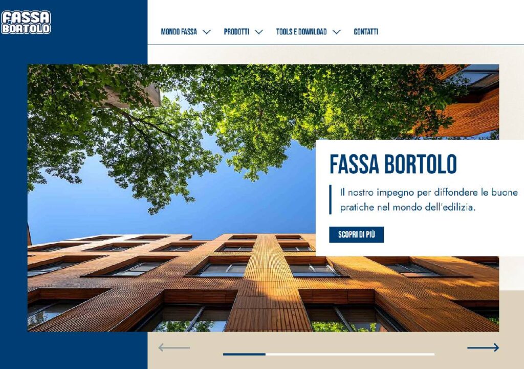 Fassa Bortolo rinnova il sito per offrire ai professionisti uno strumento di lavoro più evoluto
