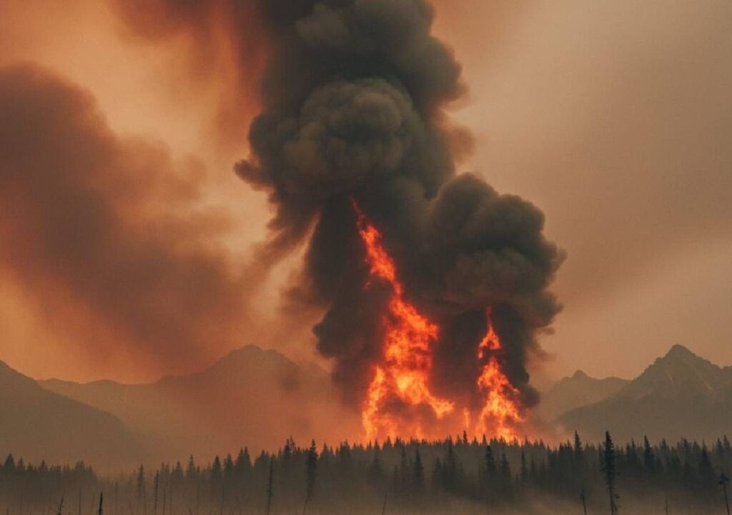 Fumo degli incendi boschivi, il rischio per la salute oltre le fiamme
