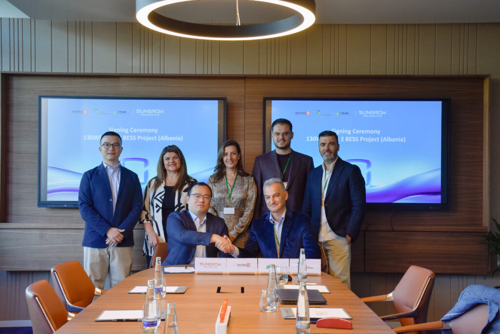 Sungrow, un BESS da 130 MWh per Project Blue in Albania