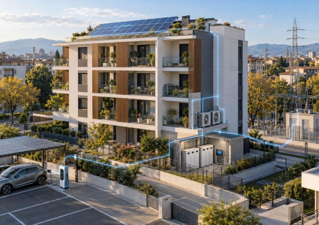 Il futuro dell’energia negli edifici: elettrificazione, accumulo e reti intelligenti